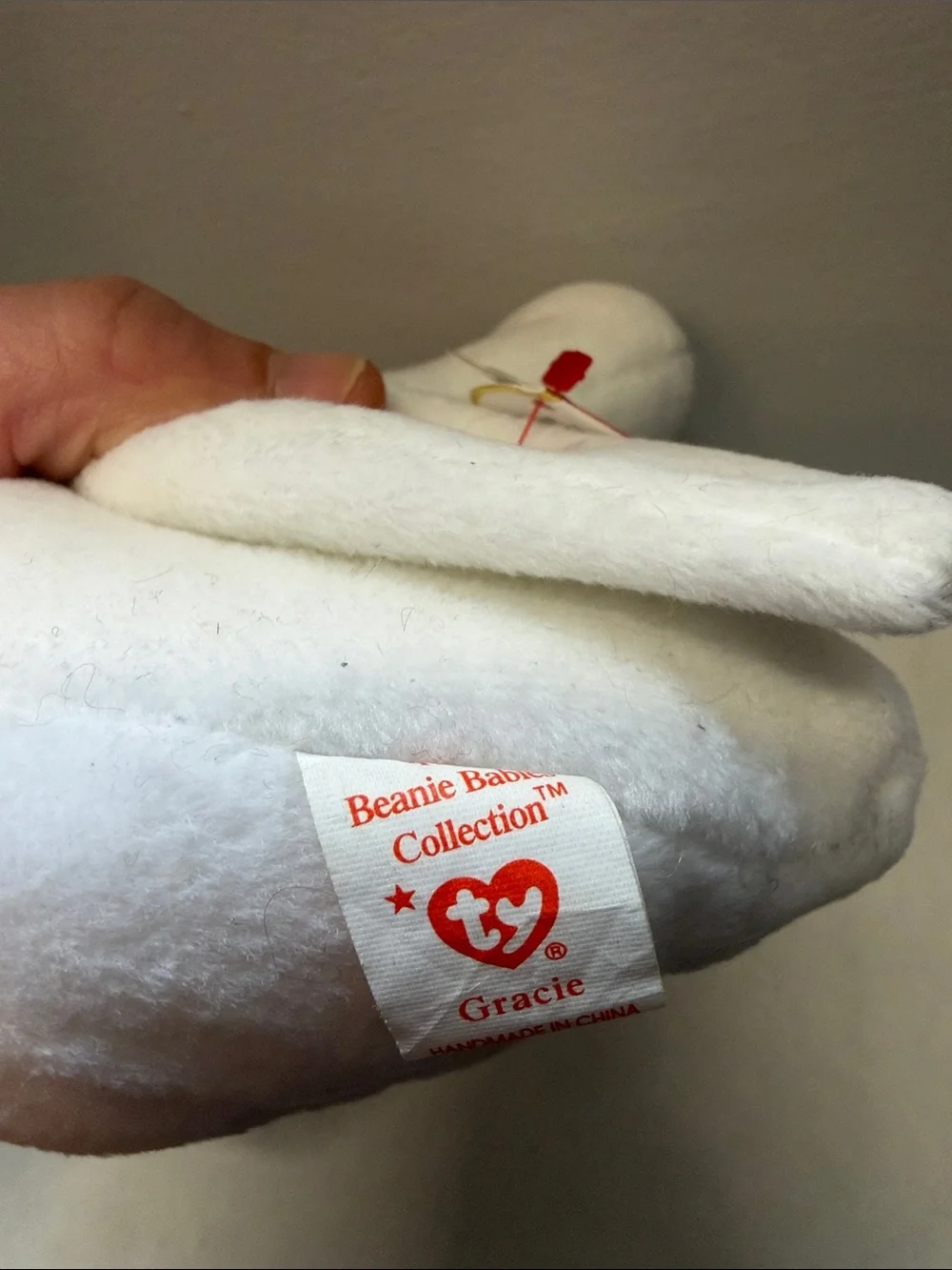 NWT Ty Gracie the Swan Beanie Baby Plush with Orange Beak & Feet
